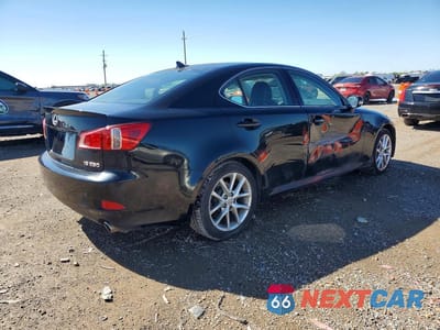 Trzecie zdjęcie samochodu z tyłu: 2011 LEXUS IS 250 BASE VIN:JTHBF5C25B5134279 - miniatura