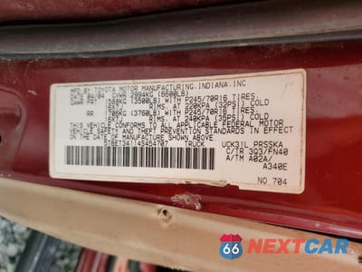 Zdjęcie 12 z 12 samochodu: 2004 TOYOTA TUNDRA SR5 VIN:5TBET34114S454707 - miniatura