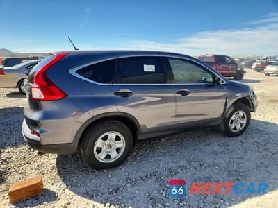 Trzecie zdjęcie samochodu z tyłu: 2016 HONDA CR-V LX VIN:5J6RM4H36GL129574 - miniatura
