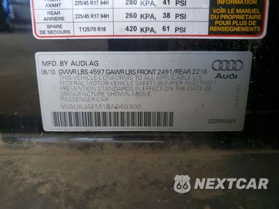 Zdjęcie 12 z 13 samochodu: 2011 AUDI A3 PREMIUM PLUS VIN:WAUKJAFM1BA040300 - miniatura