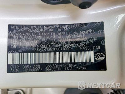 Zdjęcie 12 z 12 samochodu: 2017 LEXUS ES 350 BASE VIN:58ABK1GGXHU041000 - miniatura