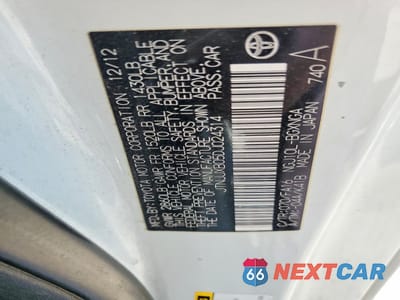 Zdjęcie 12 z 12 samochodu: 2013 SCION IQ BASE VIN:JTNJJXB05DJ024314 - miniatura