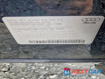 Zdjęcie 12 z 12 samochodu: 2012 AUDI Q5 PREMIUM PLUS VIN:WA1LFAFP2CA096633 - miniatura