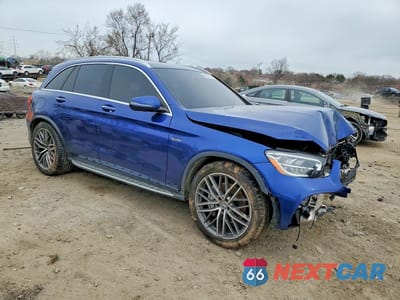 Czwarte zdjęcie samochodu z boku: 2020 MERCEDES-BENZ GLC 43 4MATIC AMG VIN:WDC0G6EB7LF731450 - miniatura
