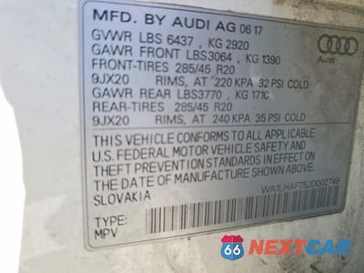 Zdjęcie 13 z 13 samochodu: 2018 AUDI Q7 PREMIUM PLUS VIN:WA1LHAF75JD002749 - miniatura