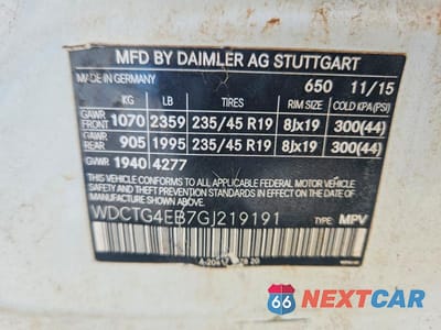 Zdjęcie 13 z 13 samochodu: 2016 MERCEDES-BENZ GLA 250 VIN:WDCTG4EB7GJ219191 - miniatura