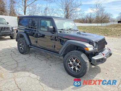 Czwarte zdjęcie samochodu z boku: 2022 JEEP WRANGLER UNLIMITED RUBICON VIN:1C4HJXFGXNW277465 - miniatura