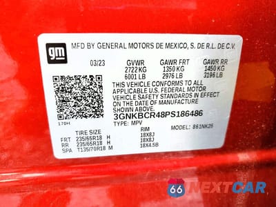 Zdjęcie 14 z 14 samochodu: 2023 CHEVROLET BLAZER 2LT VIN:3GNKBCR48PS186486 - miniatura