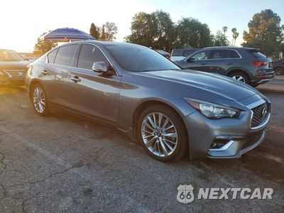 Czwarte zdjęcie samochodu z boku: 2018 INFINITI Q50 3.0T LUXE VIN:JN1EV7AP1JM363691 - miniatura