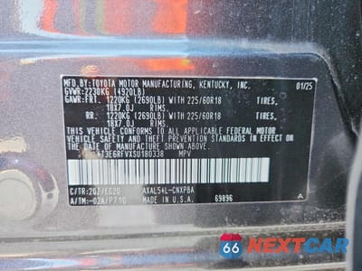 Zdjęcie 13 z 13 samochodu: 2025 TOYOTA RAV4 HYBRID XSE VIN:4T3E6RFVXSU180338 - miniatura
