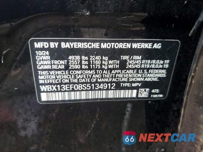 Zdjęcie 13 z 13 samochodu: 2025 BMW X1 M35I VIN:WBX13EF08S5134912 - miniatura