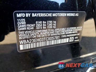 Zdjęcie 12 z 12 samochodu: 2026 BMW 740 I VIN:WBA23EH03TCX05781 - miniatura