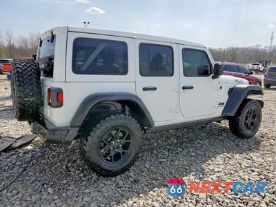 Trzecie zdjęcie samochodu z tyłu: 2024 JEEP WRANGLER SPORT VIN:1C4PJXDG8RW336193 - miniatura