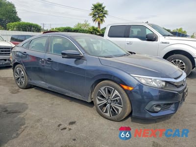 Czwarte zdjęcie samochodu z boku: 2018 HONDA CIVIC EX VIN:JHMFC1F81JX036355 - miniatura