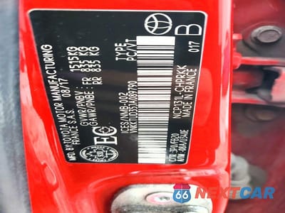 Zdjęcie 12 z 12 samochodu: 2018 TOYOTA YARIS 5-DOOR L VIN:VNKKTUD35JA089790 - miniatura