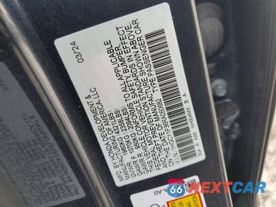 Zdjęcie 12 z 12 samochodu: 2024 HONDA ACCORD EX VIN:1HGCY1F36RA050682 - miniatura