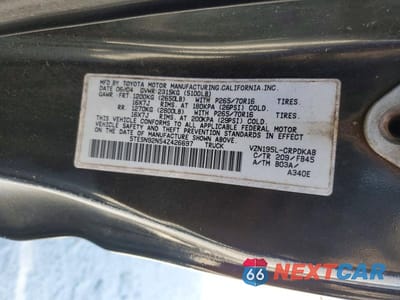 Zdjęcie 12 z 12 samochodu: 2004 TOYOTA TACOMA PRERUNNER V6 VIN:5TESN92N54Z426697 - miniatura
