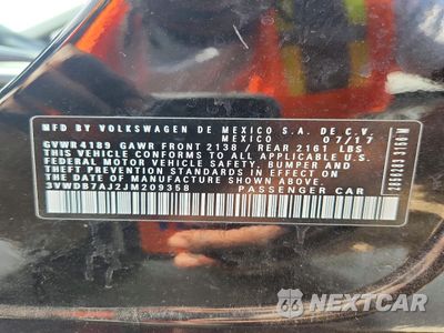 Zdjęcie 12 z 12 samochodu: 2018 VOLKSWAGEN JETTA VIN:3VWDB7AJ2JM209358 - miniatura