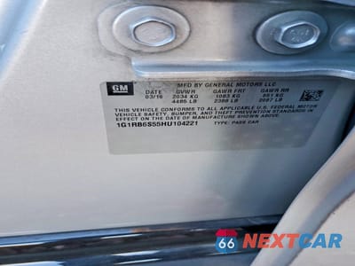 Zdjęcie 12 z 12 samochodu: 2017 CHEVROLET VOLT PREMIER VIN:1G1RB6S55HU104221 - miniatura