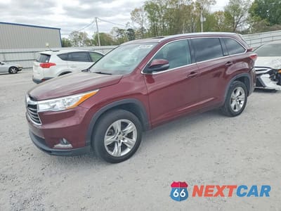 2014 TOYOTA HIGHLANDER LIMITED PLATINUM 5TDYKRFH8ES010827 - główne zdjęcie licytacji z USA - miniatura