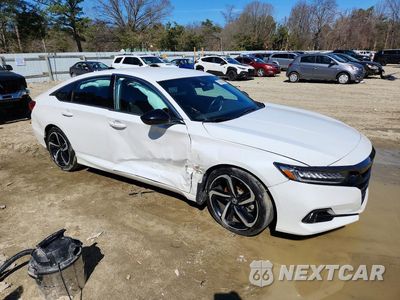 Czwarte zdjęcie samochodu z boku: 2021 HONDA ACCORD SPORT VIN:1HGCV1F3XMA083704 - miniatura