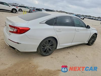 Trzecie zdjęcie samochodu z tyłu: 2019 HONDA ACCORD SPORT VIN:1HGCV1F39KA168370 - miniatura