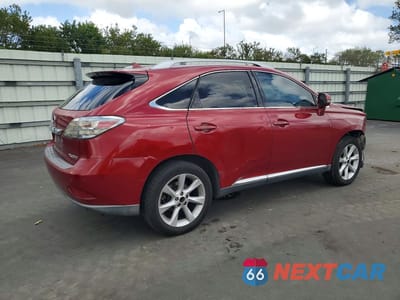 Trzecie zdjęcie samochodu z tyłu: 2010 LEXUS RX 350 BASE VIN:2T2ZK1BAXAC029716 - miniatura