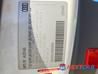 Zdjęcie 12 z 12 samochodu: 2021 AUDI A6 PREMIUM PLUS VIN:WAUE8AF26MN035564 - miniatura