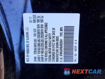 Zdjęcie 13 z 13 samochodu: 2018 HONDA ODYSSEY ELITE VIN:5FNRL6H90JB039341 - miniatura