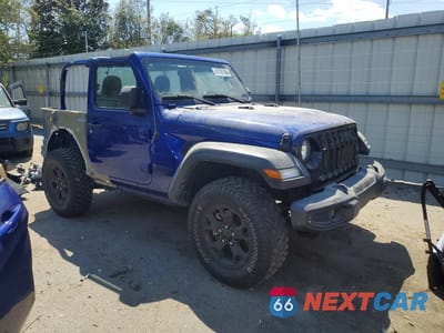 Czwarte zdjęcie samochodu z boku: 2020 JEEP WRANGLER SPORT VIN:1C4GJXAN5LW325081 - miniatura