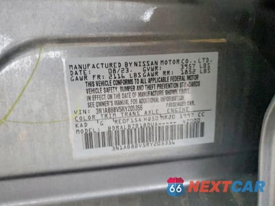 Zdjęcie 12 z 12 samochodu: 2024 NISSAN SENTRA S VIN:3N1AB8BV5RY205356 - miniatura