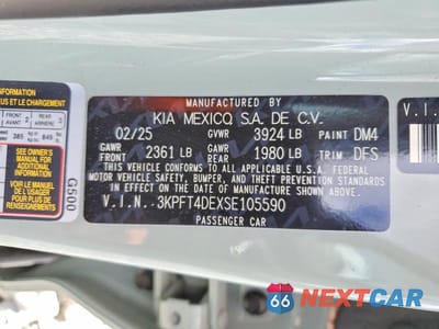 Zdjęcie 13 z 13 samochodu: 2025 KIA K4 LXS VIN:3KPFT4DEXSE105590 - miniatura