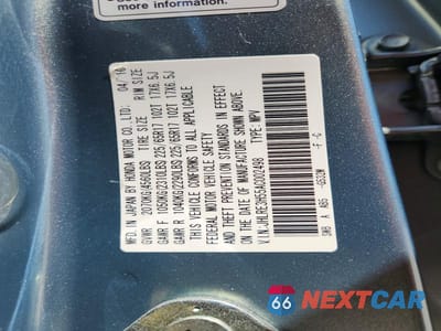 Zdjęcie 12 z 12 samochodu: 2010 HONDA CR-V EX VIN:JHLRE3H55AC002498 - miniatura