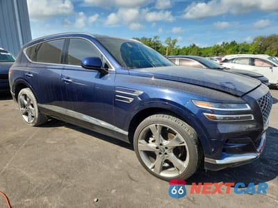 Czwarte zdjęcie samochodu z boku: 2021 GENESIS GV80 2.5T VIN:KMUHBDSB2MU063339 - miniatura