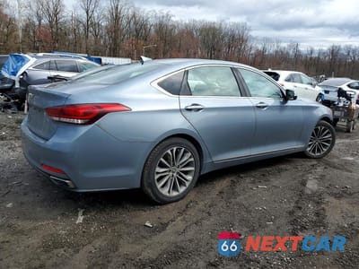 Trzecie zdjęcie samochodu z tyłu: 2017 GENESIS G80 3.8 VIN:KMHGN4JE1HU204131 - miniatura