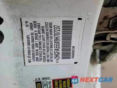 Zdjęcie 12 z 12 samochodu: 2009 HONDA CIVIC SI VIN:2HGFA555X9H707237 - miniatura