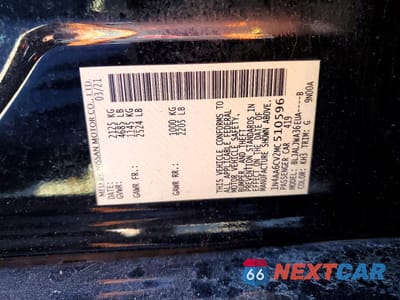 Zdjęcie 12 z 12 samochodu: 2021 NISSAN MAXIMA 3.5 SV VIN:1N4AA6CV2MC510596 - miniatura