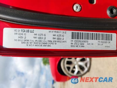 Zdjęcie 12 z 12 samochodu: 2016 DODGE CHALLENGER SXT VIN:2C3CDZAG1GH306765 - miniatura