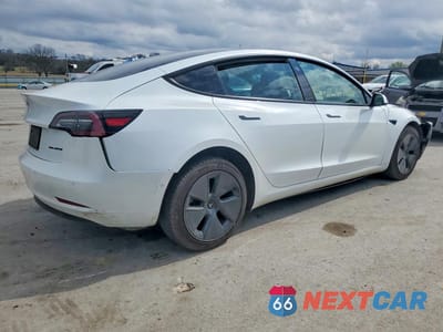 Trzecie zdjęcie samochodu z tyłu: 2021 TESLA MODEL 3 VIN:5YJ3E1EB4MF872851 - miniatura