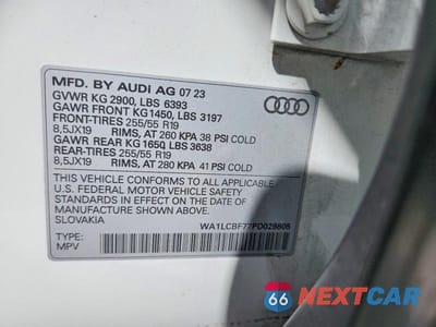 Zdjęcie 13 z 13 samochodu: 2023 AUDI Q7 PREMIUM PLUS VIN:WA1LCBF77PD029805 - miniatura