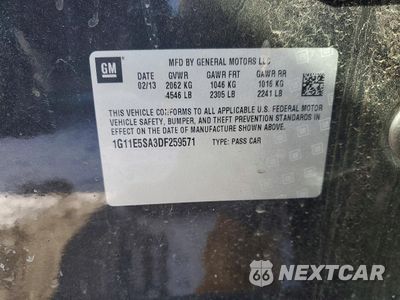 Zdjęcie 12 z 13 samochodu: 2013 CHEVROLET MALIBU 2LT VIN:1G11E5SA3DF259571 - miniatura