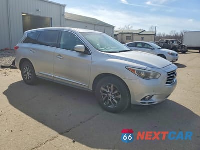 Czwarte zdjęcie samochodu z boku: 2013 INFINITI JX35 BASE VIN:5N1AL0MM7DC313409 - miniatura