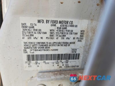 Zdjęcie 12 z 12 samochodu: 2016 FORD F450 SUPER DUTY VIN:1FT8W4DT6GEC52300 - miniatura