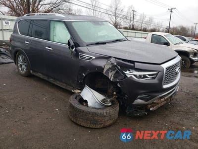 Czwarte zdjęcie samochodu z boku: 2023 INFINITI QX80 LUXE VIN:JN8AZ2AE7P9302024 - miniatura
