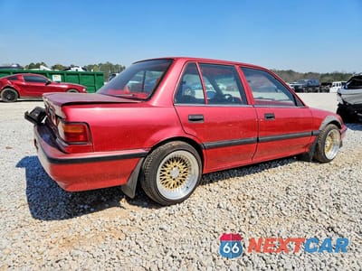 Trzecie zdjęcie samochodu z tyłu: 1991 HONDA CIVIC DX VIN:JHMED3544MS018629 - miniatura