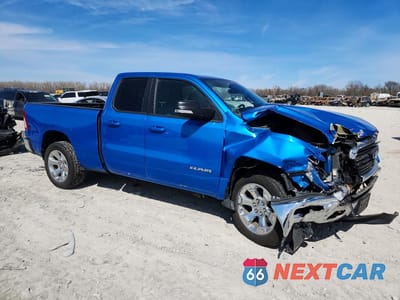 Czwarte zdjęcie samochodu z boku: 2021 RAM 1500 BIG HORN VIN:1C6SRFBT8MN687253 - miniatura
