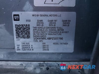 Zdjęcie 14 z 14 samochodu: 2023 GMC ACADIA SLE VIN:1GKKNRL48PZ107790 - miniatura