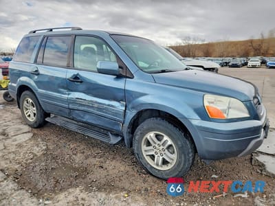 Czwarte zdjęcie samochodu z boku: 2005 HONDA PILOT EXL VIN:2HKYF18565H535366 - miniatura