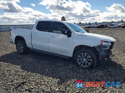 Czwarte zdjęcie samochodu z boku: 2023 CHEVROLET SILVERADO K1500 RST VIN:1GCUDEEL6PZ202224 - miniatura