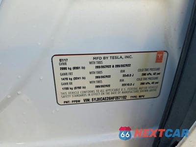 Zdjęcie 13 z 13 samochodu: 2017 TESLA MODEL X VIN:5YJXCAE26HF057192 - miniatura